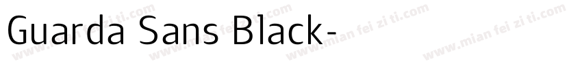 Guarda Sans Black字体转换